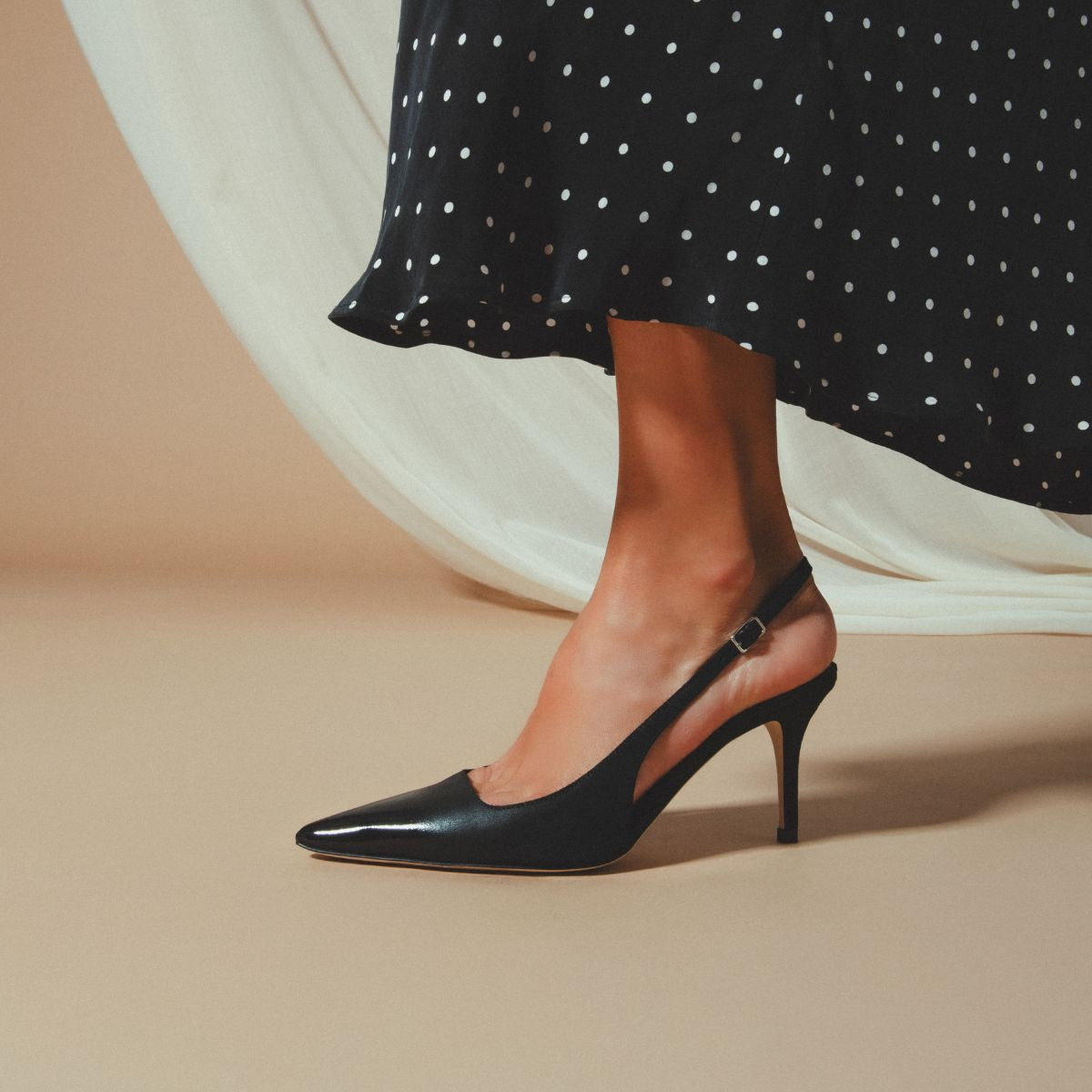 BRERA 75 SLING PUMP BLACK