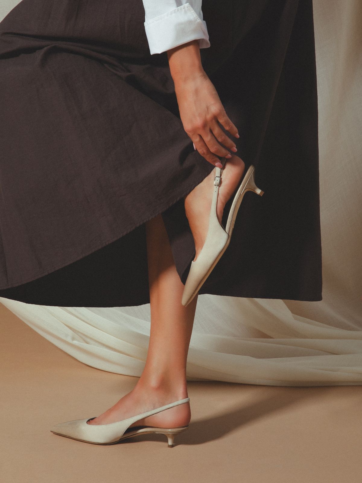 BRERA 35 SLING PUMP SAND