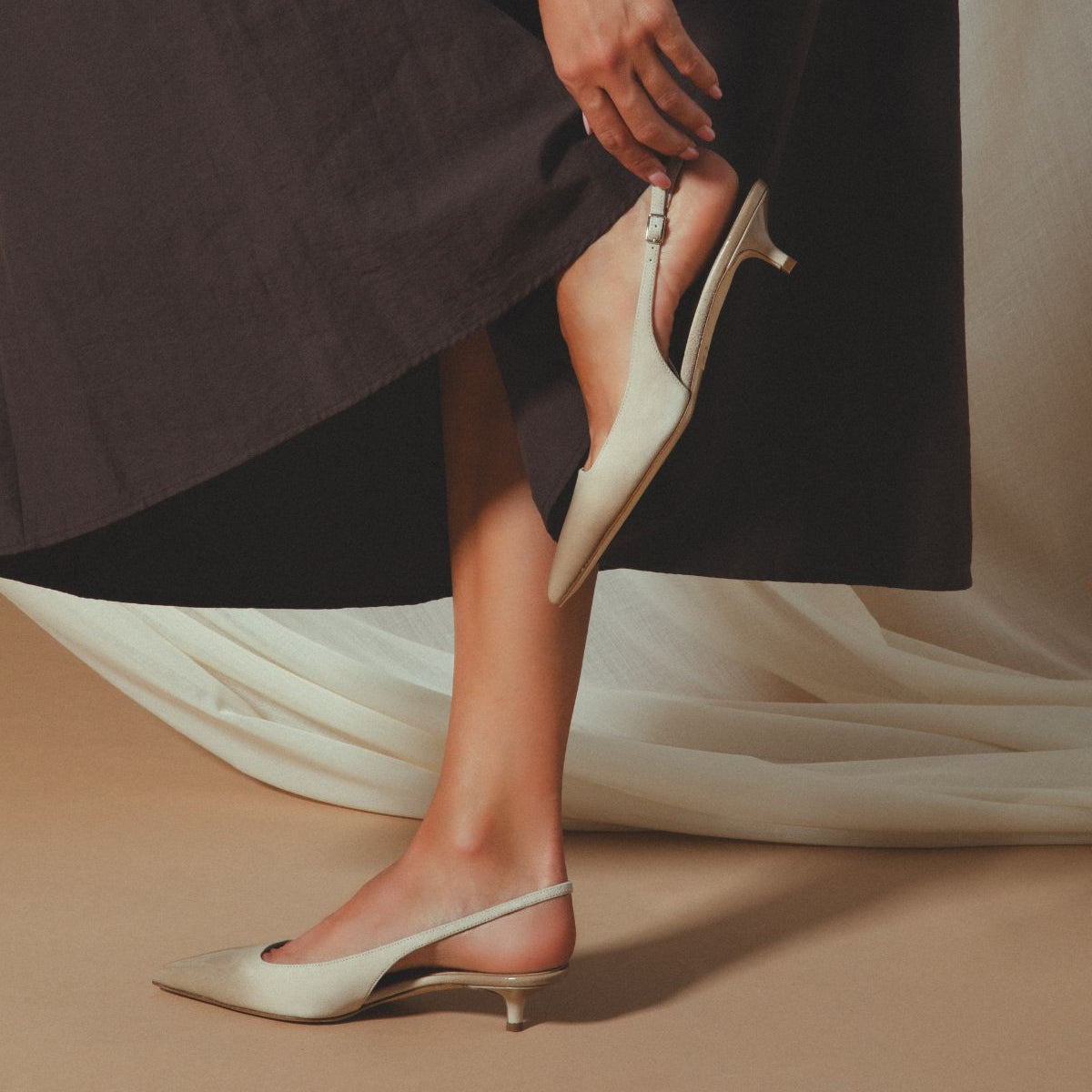 BRERA 35 SLING PUMP SAND