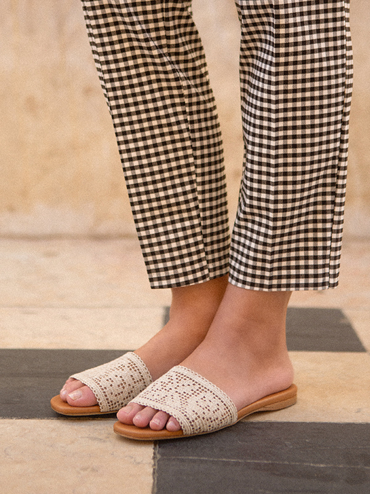 CLIO FLAT SLIDE LINEN