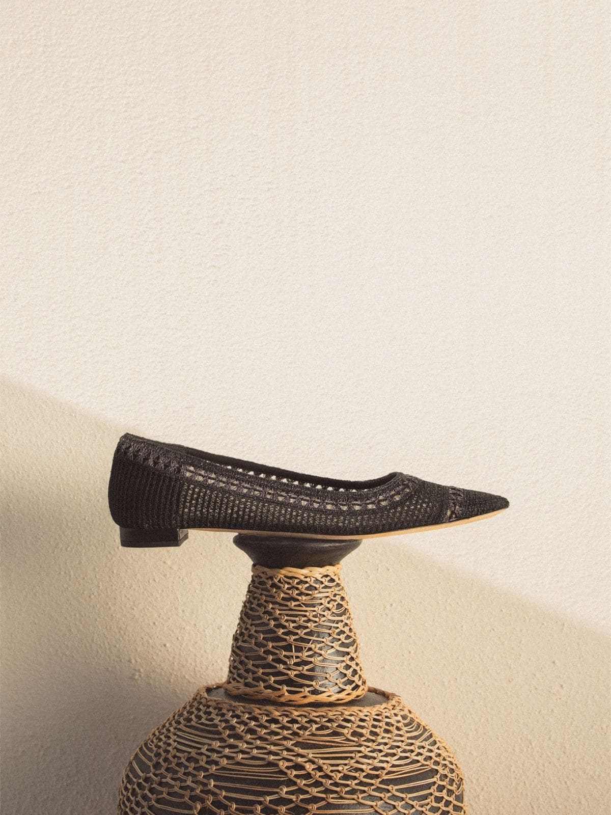 TRIESTE BALLET FLATS BLACK