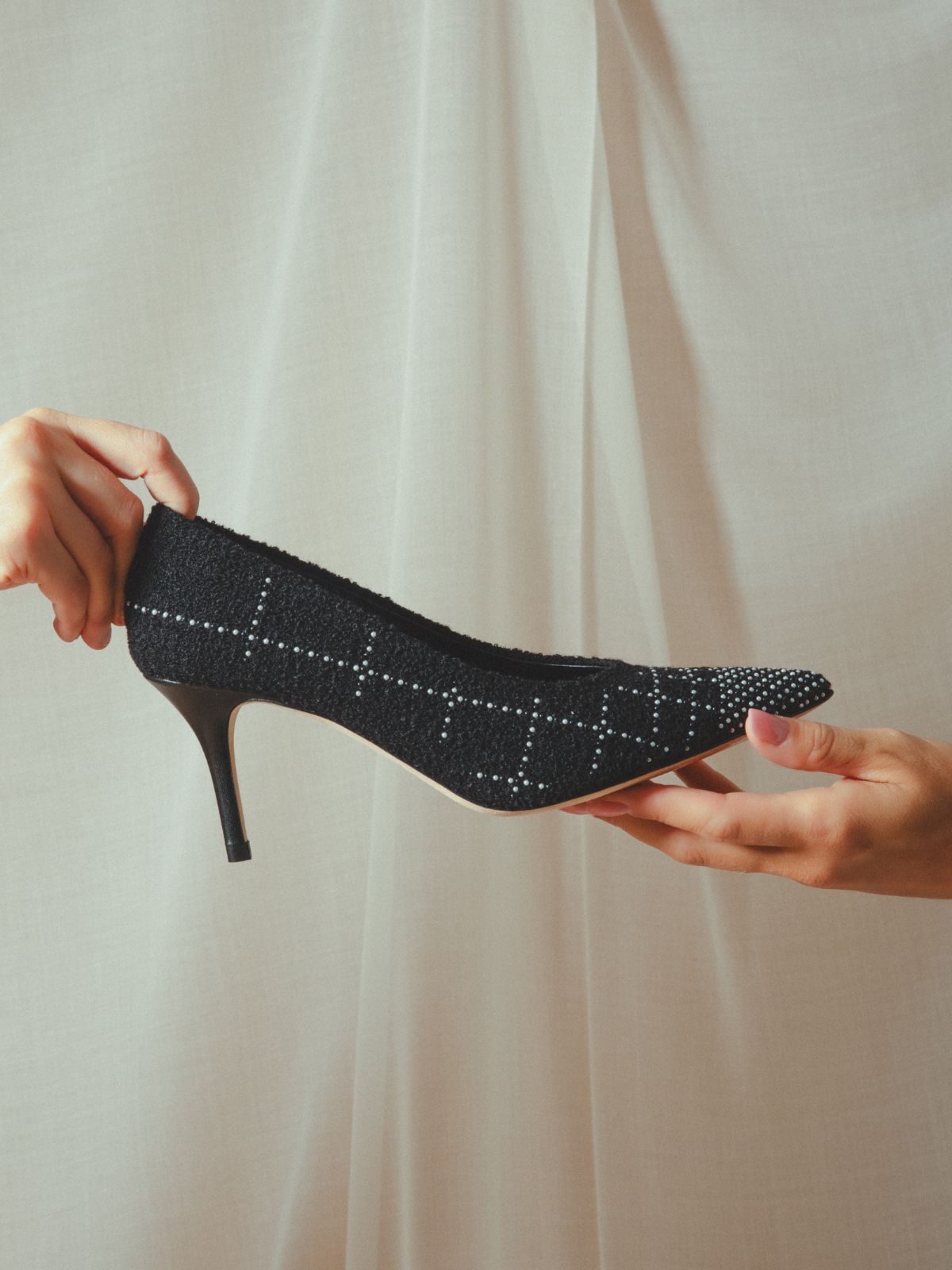 PERLA 75 PUMP BLACK