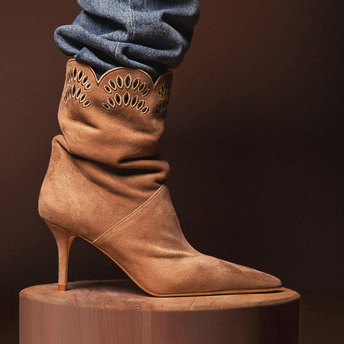 MILANO 75 BOOTIE TAUPE