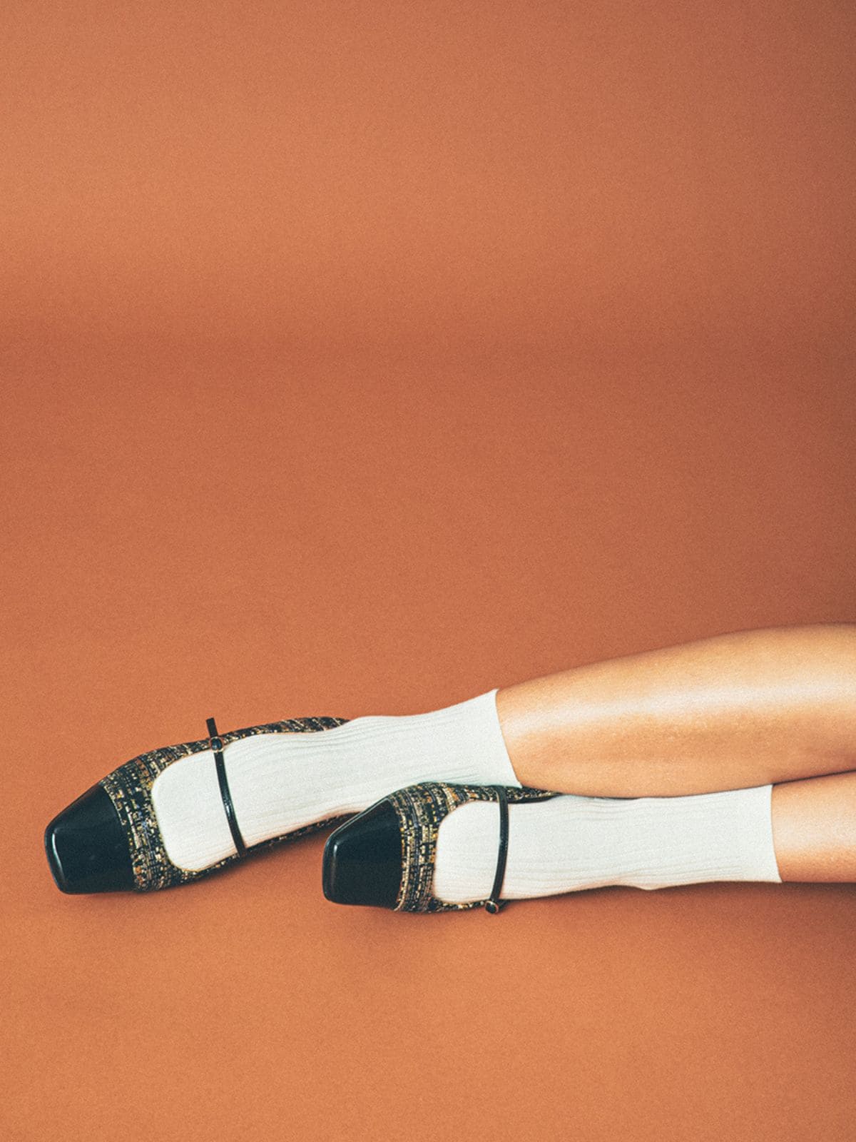 LUCCA FLAT MARY JANE TAN MULTI