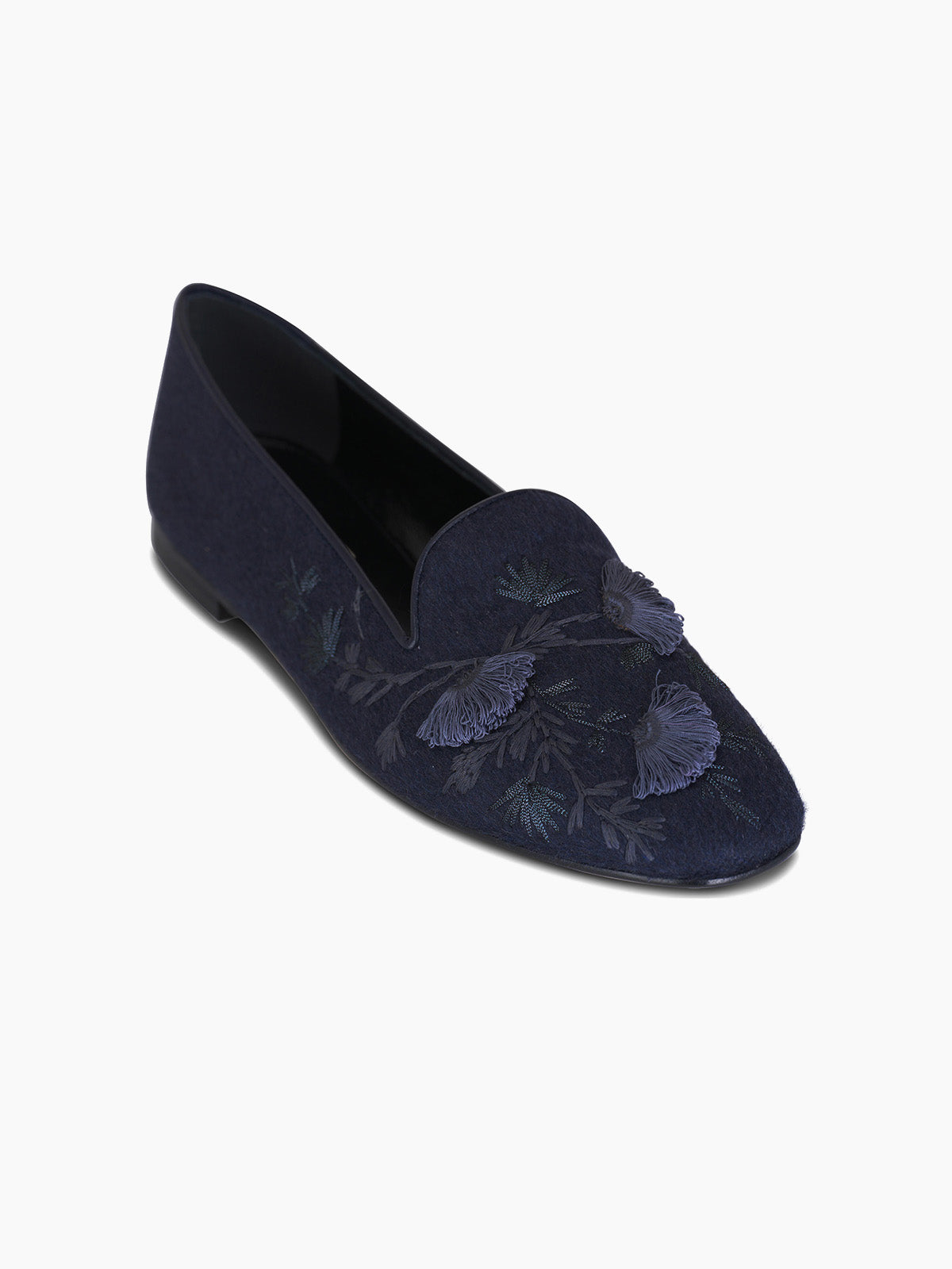 FLORA SMOKING SLIPPER NAVY