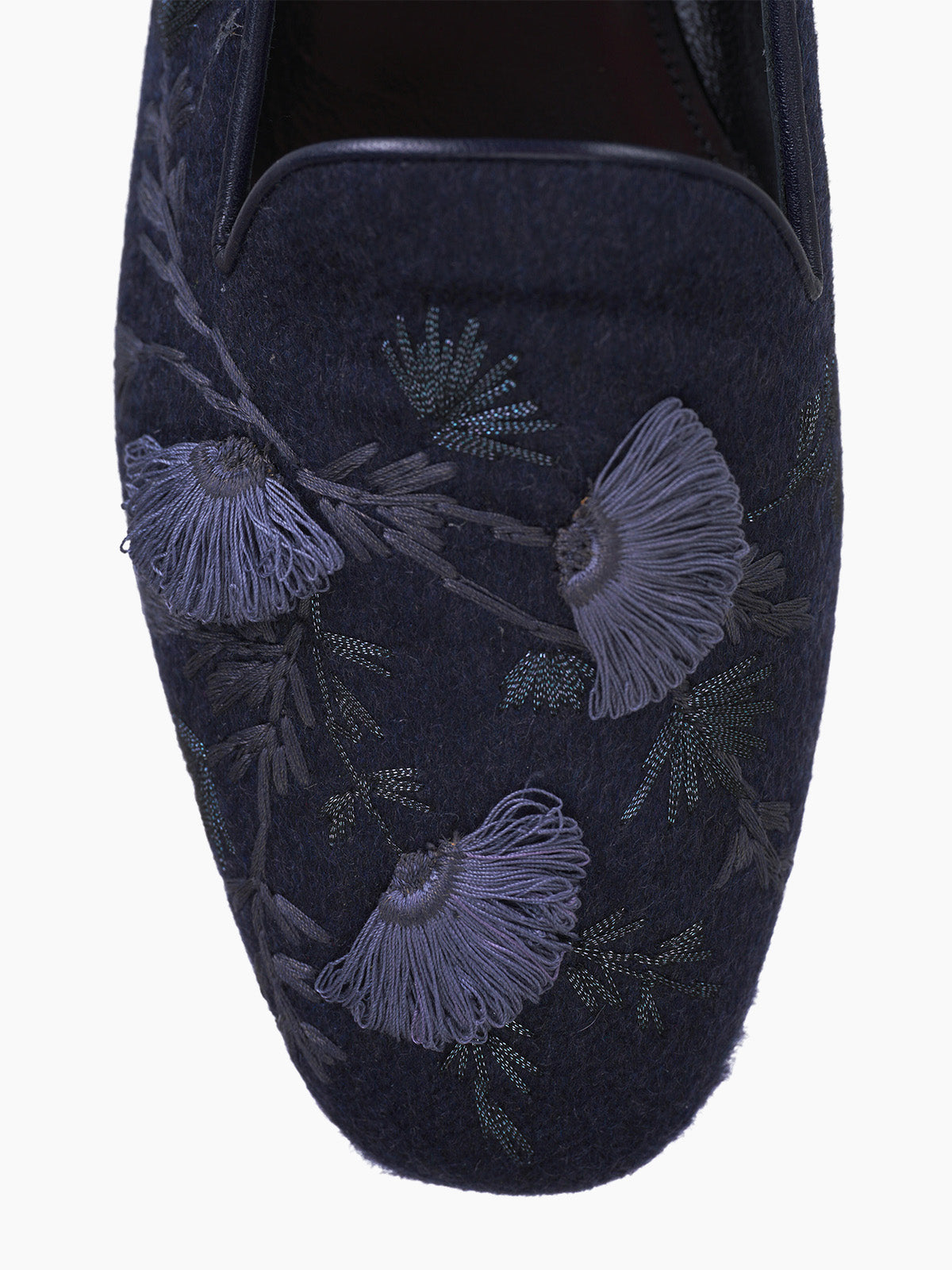 FLORA SMOKING SLIPPER NAVY