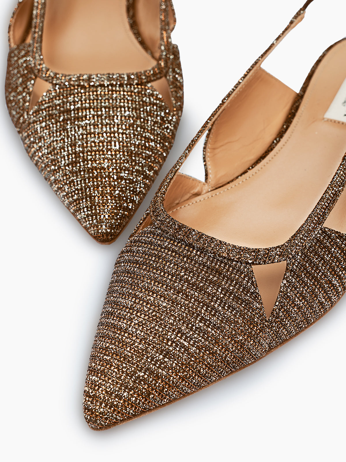 SAVONA FLAT SLINGBACK GLITTER BRONZE