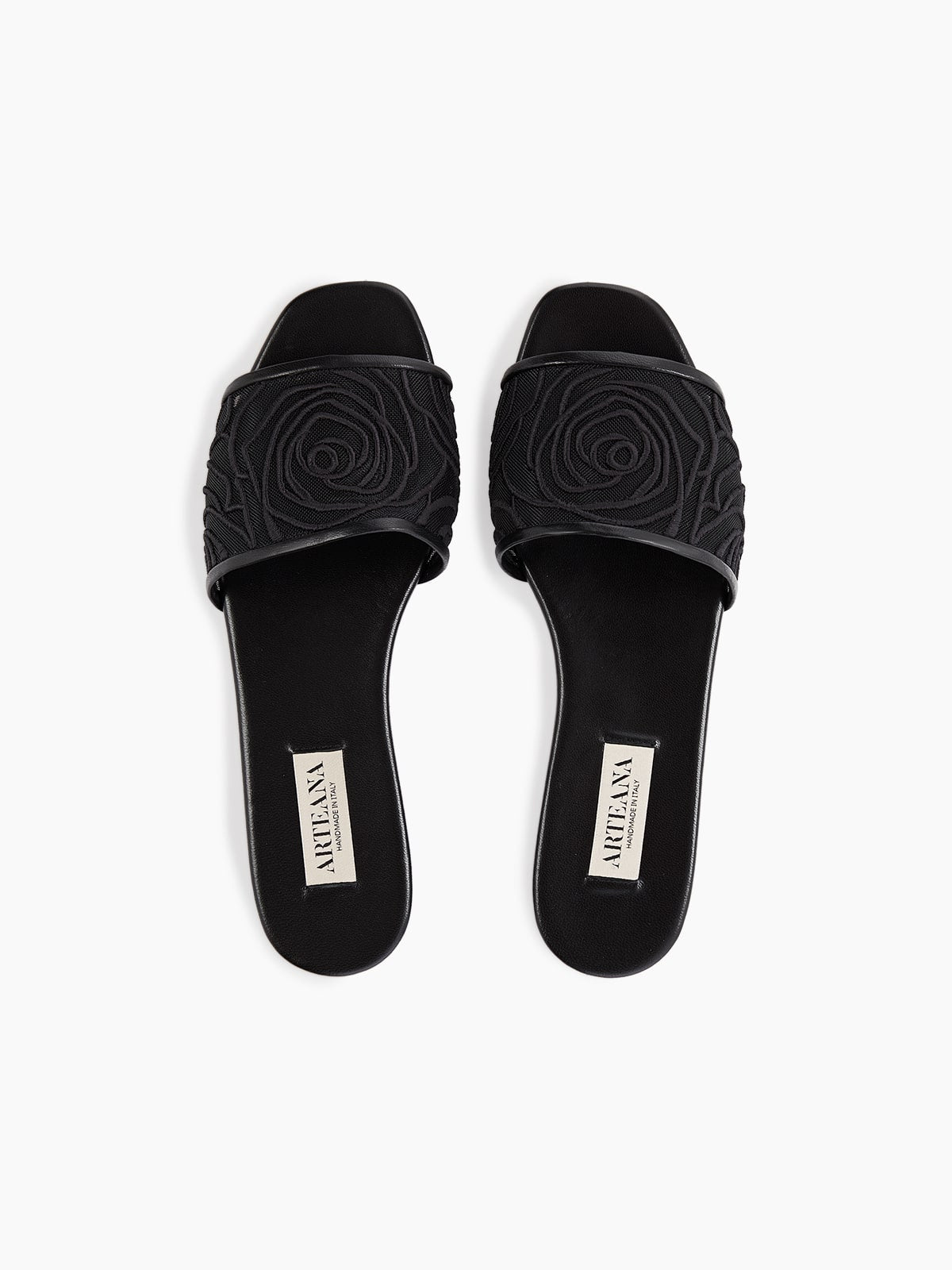 SORRENTO FLAT SLIDE BLACK