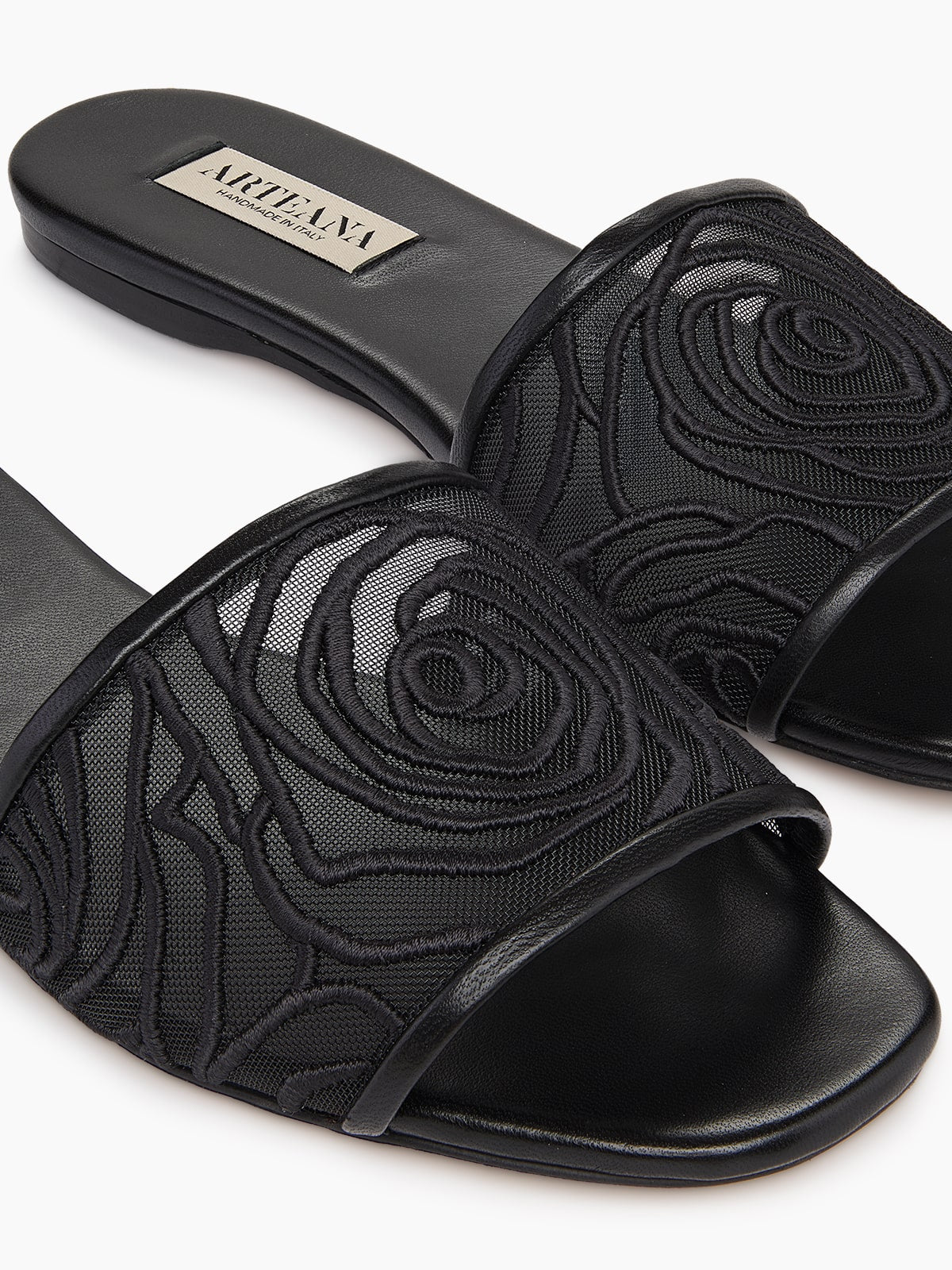 SORRENTO FLAT SLIDE BLACK
