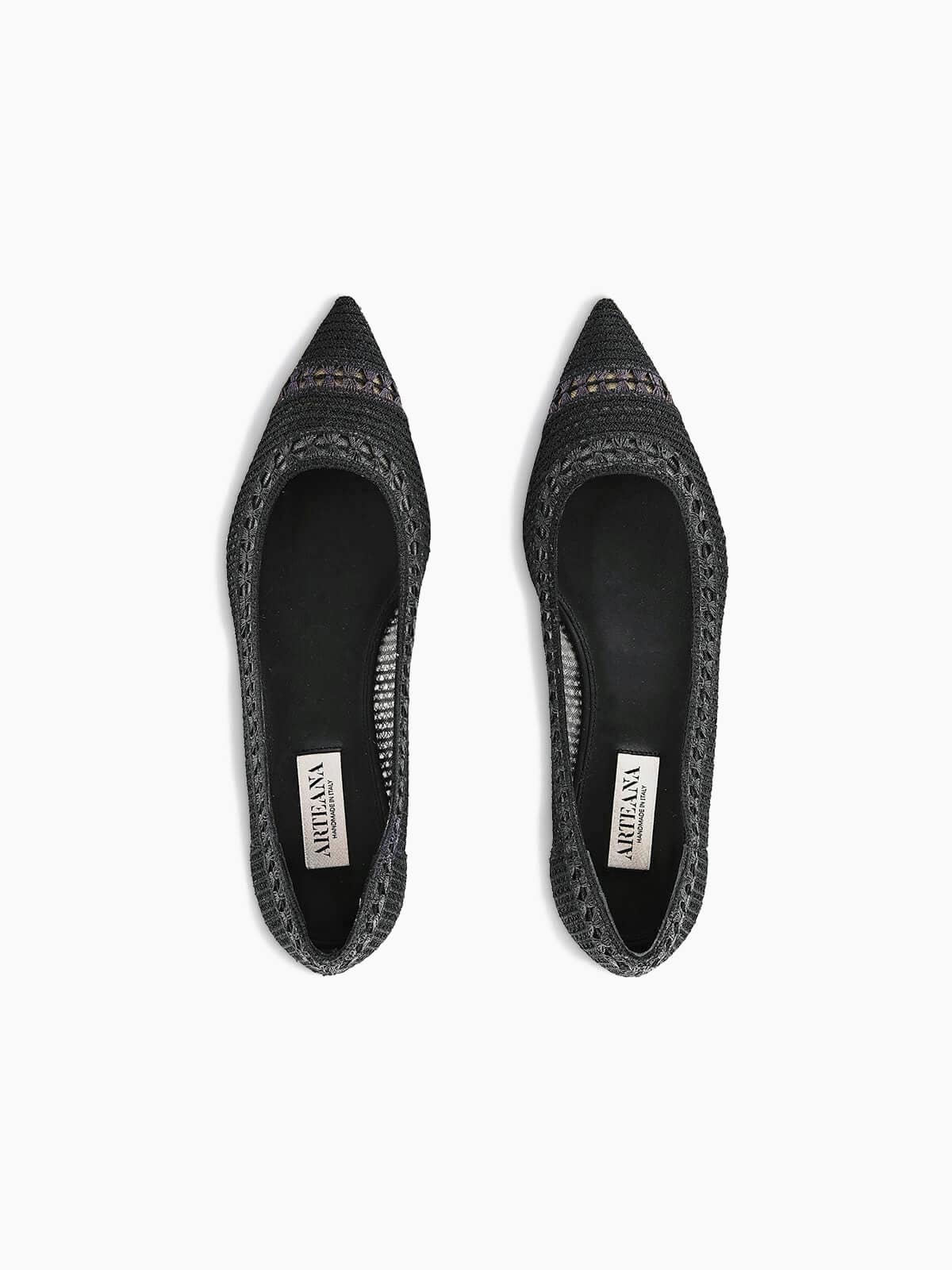 TRIESTE BALLET FLATS BLACK
