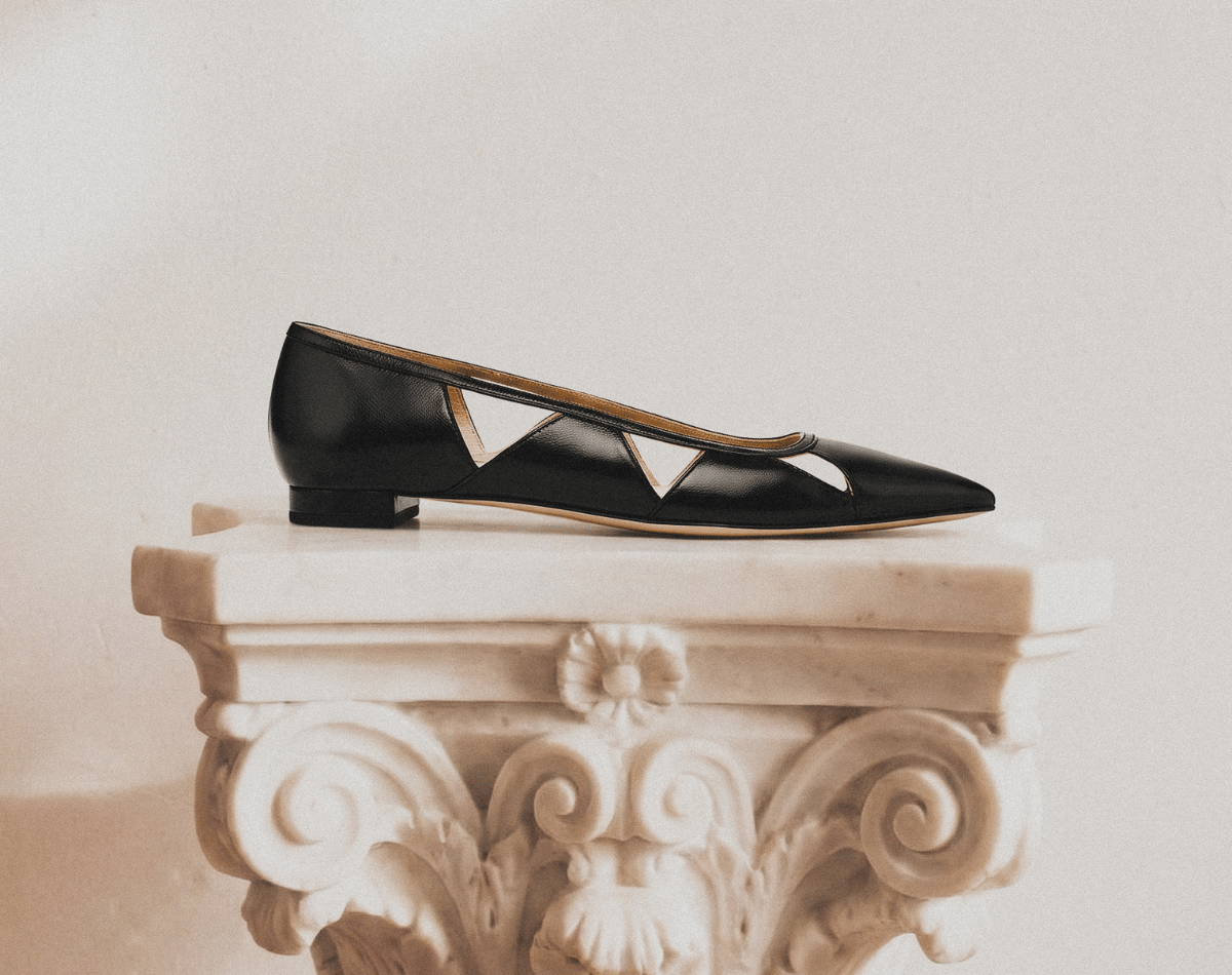 SAVONA FLAT BALLERINA BLACK