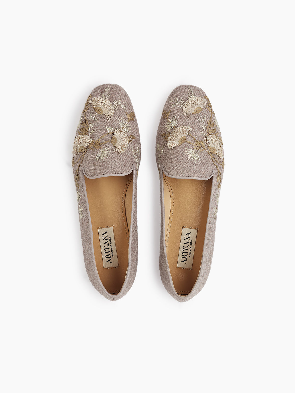 FLORA SMOKING SLIPPER BEIGE