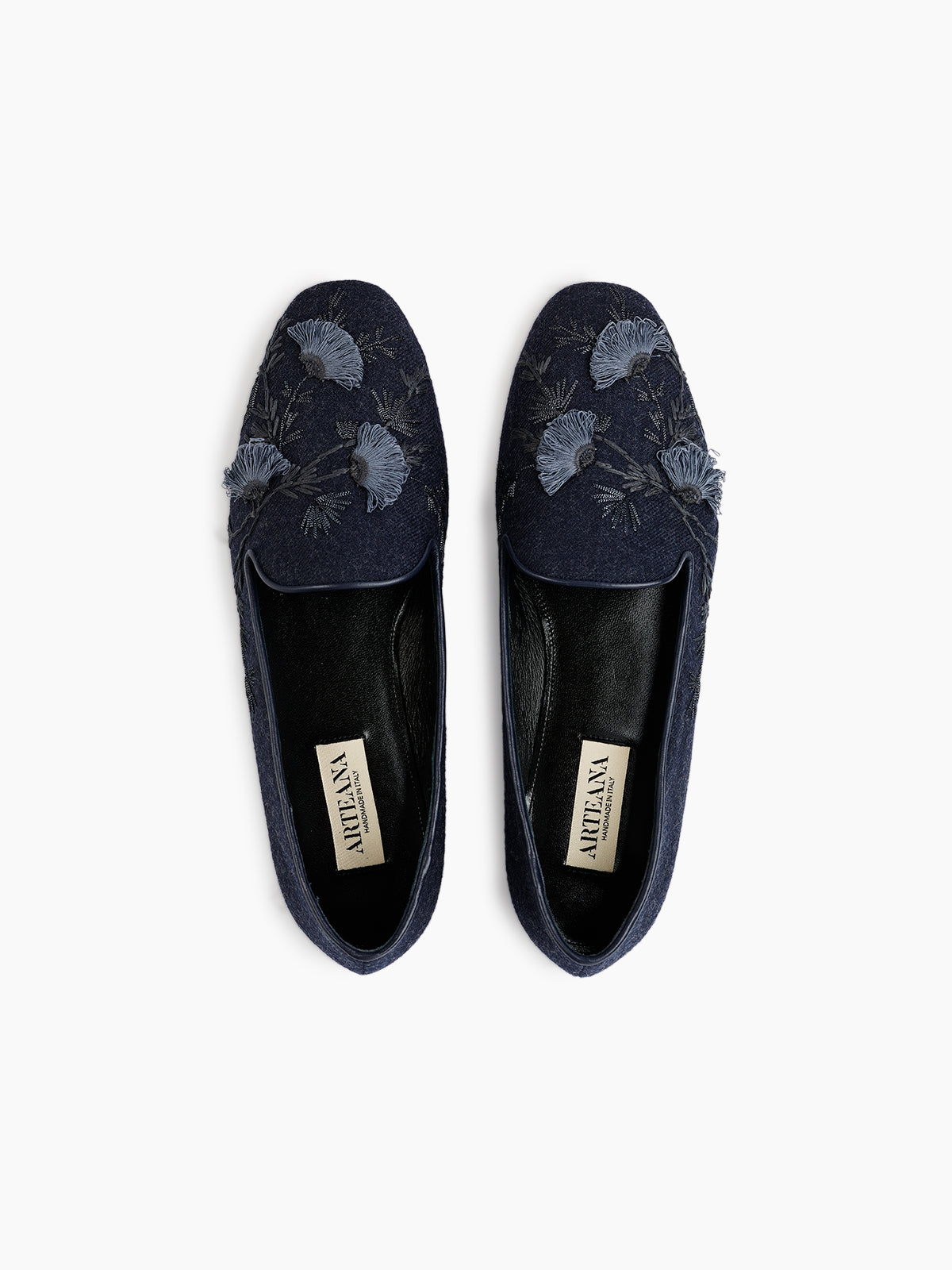 FLORA SMOKING SLIPPER NAVY