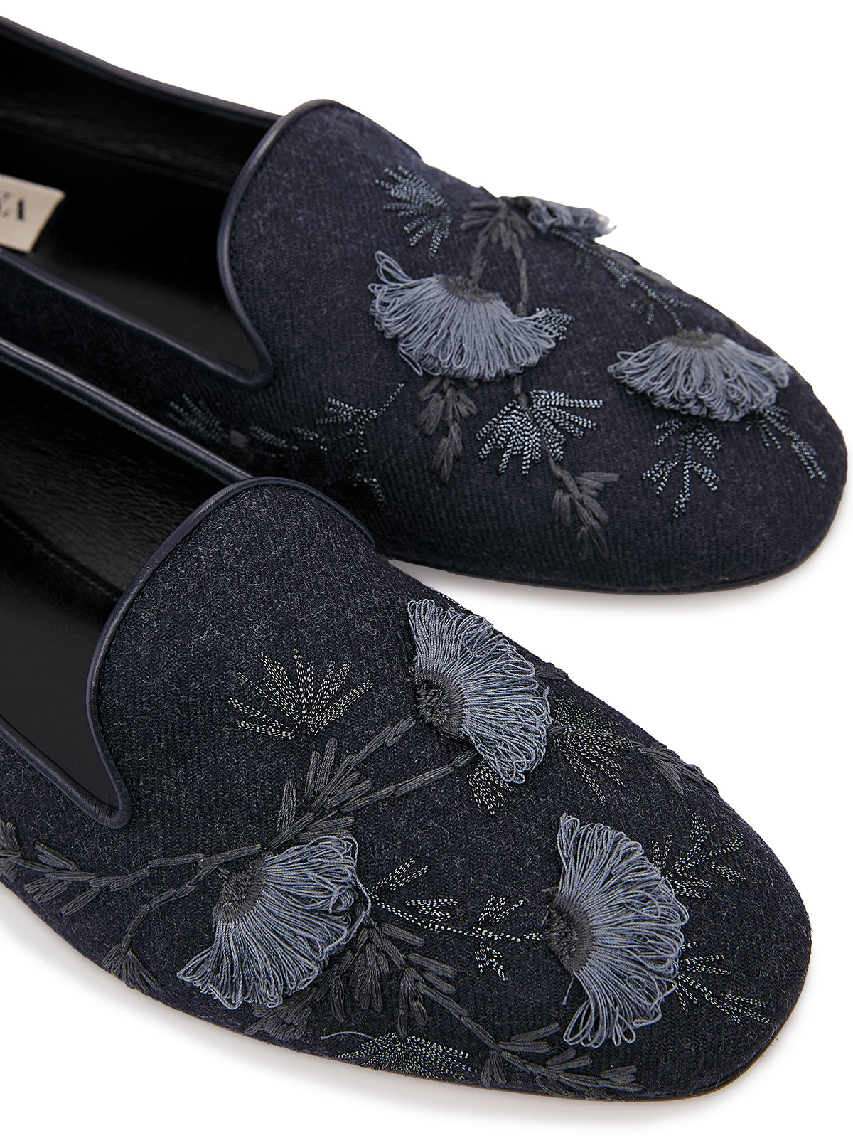 FLORA SMOKING SLIPPER NAVY