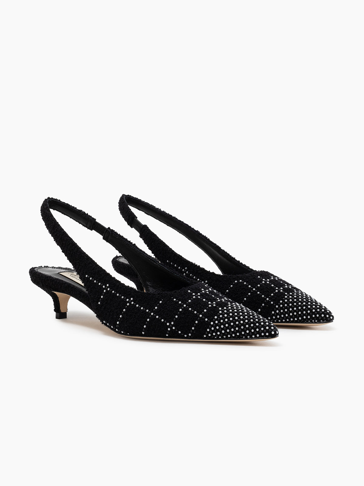 PERLA 35 SLINGBACK PUMP BLACK