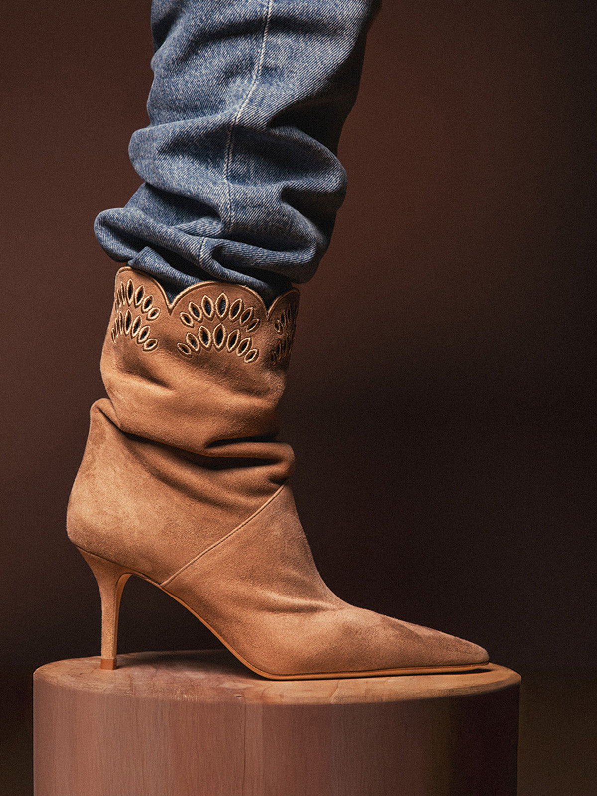 MILANO 75 BOOTIE TAUPE