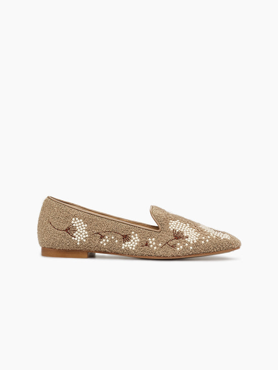 ALEA SMOKING SLIPPER BEIGE