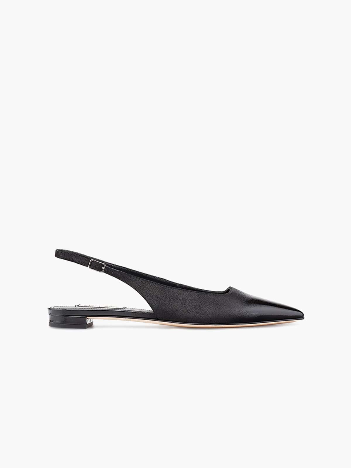 BRERA 20 SLINGBACK FLAT BLACK