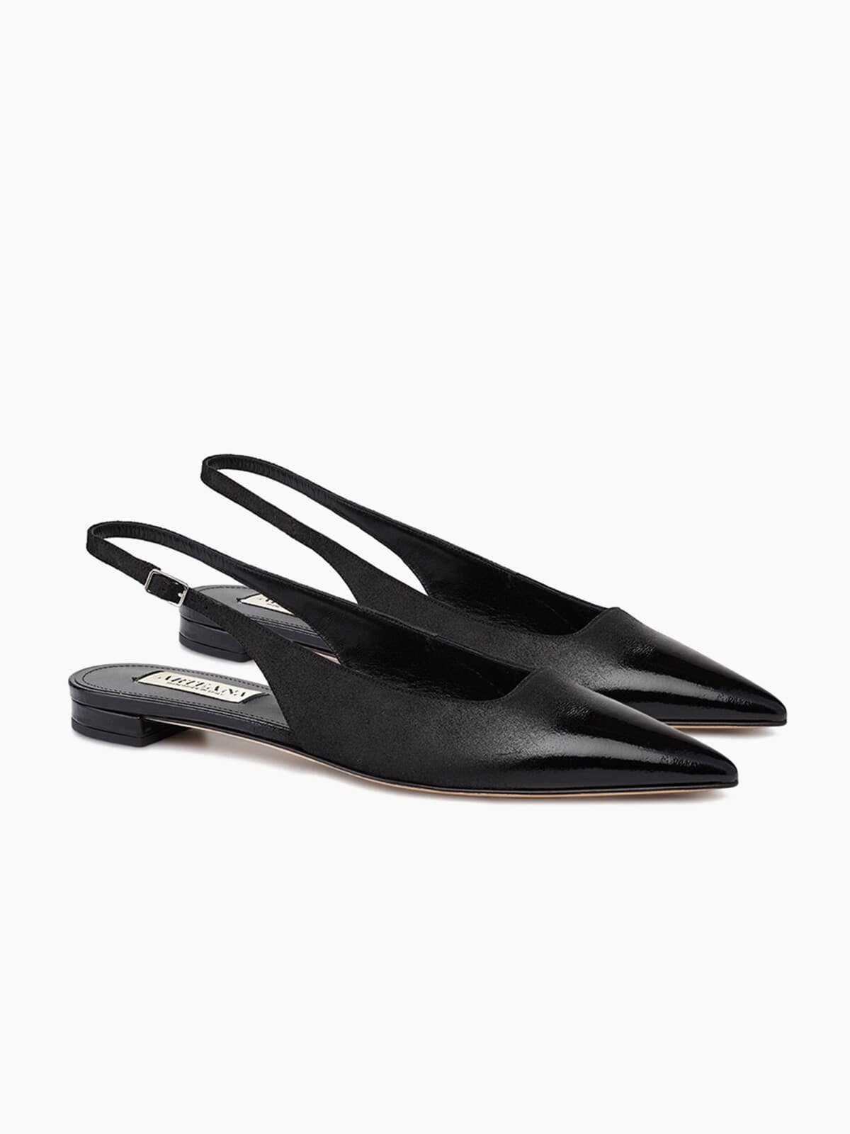 BRERA 20 SLINGBACK FLAT BLACK