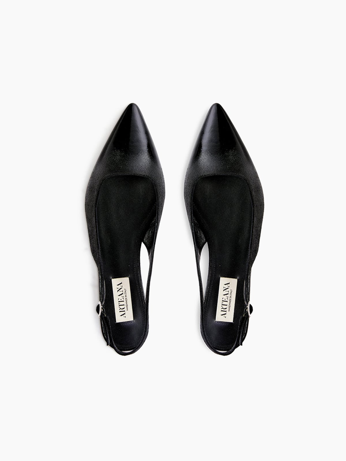 BRERA 20 SLINGBACK FLAT BLACK