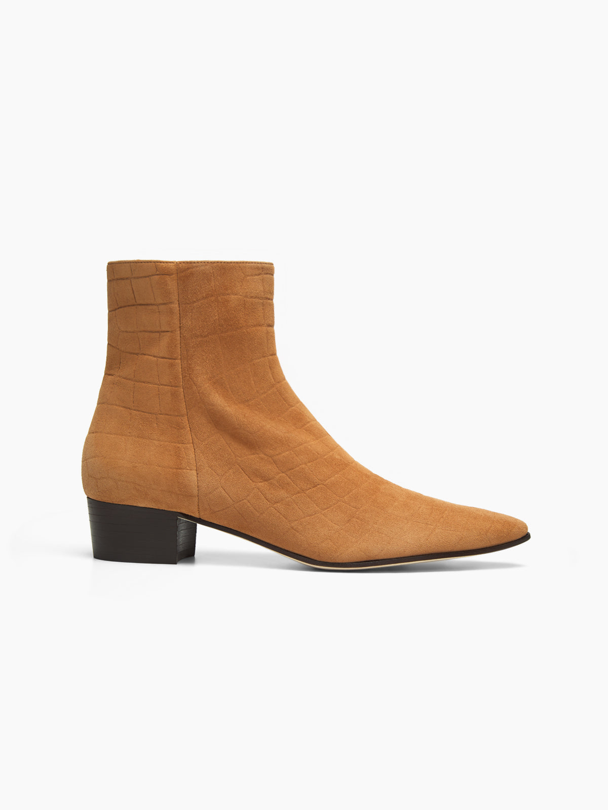 BRERA CROCO 30 BOOTIE CARAMEL