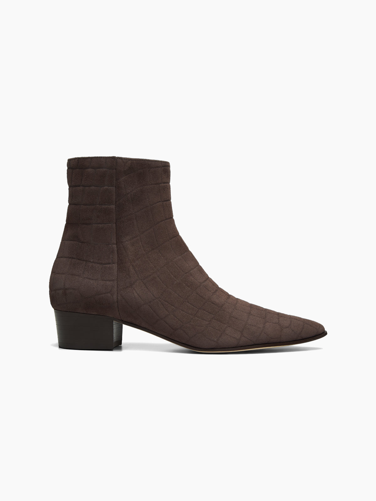 BRERA CROCO 30 BOOTIE EBANO