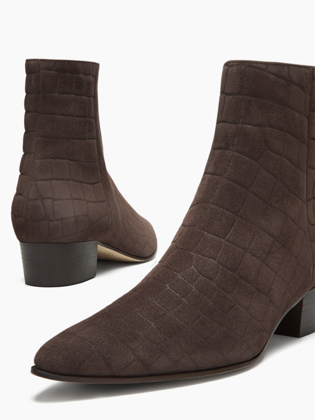BRERA CROCO 30 BOOTIE EBANO