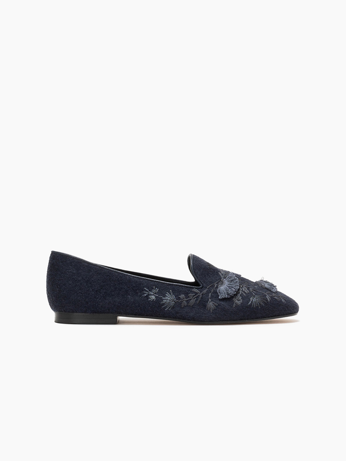 FLORA SMOKING SLIPPER NAVY