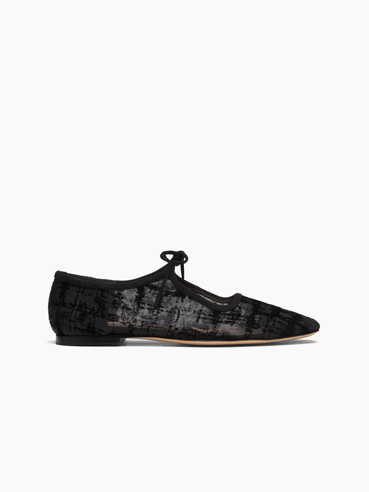 MARCELLA FLOCK FLAT BLACK