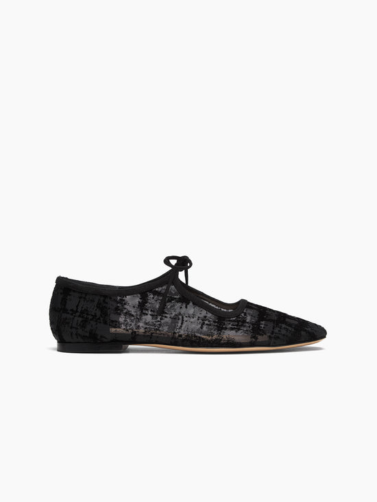 MARCELLA FLOCK FLAT BLACK