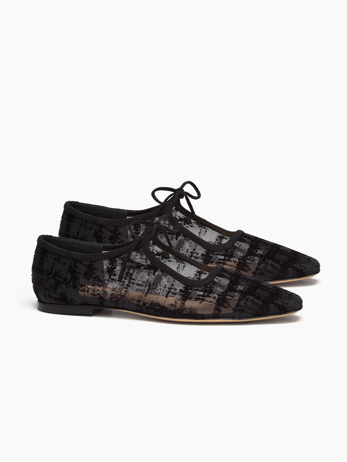 MARCELLA FLOCK FLAT BLACK