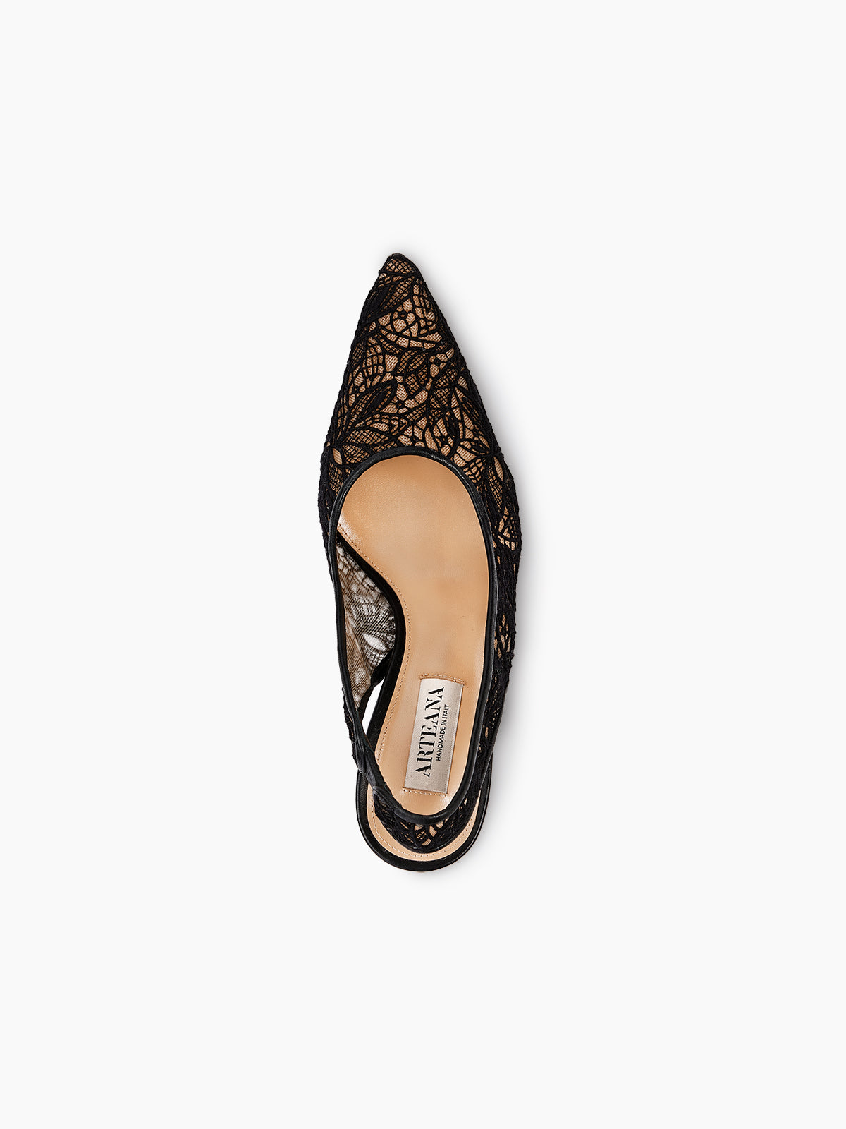 POSITANO 75 SLINGBACK PUMP BLACK