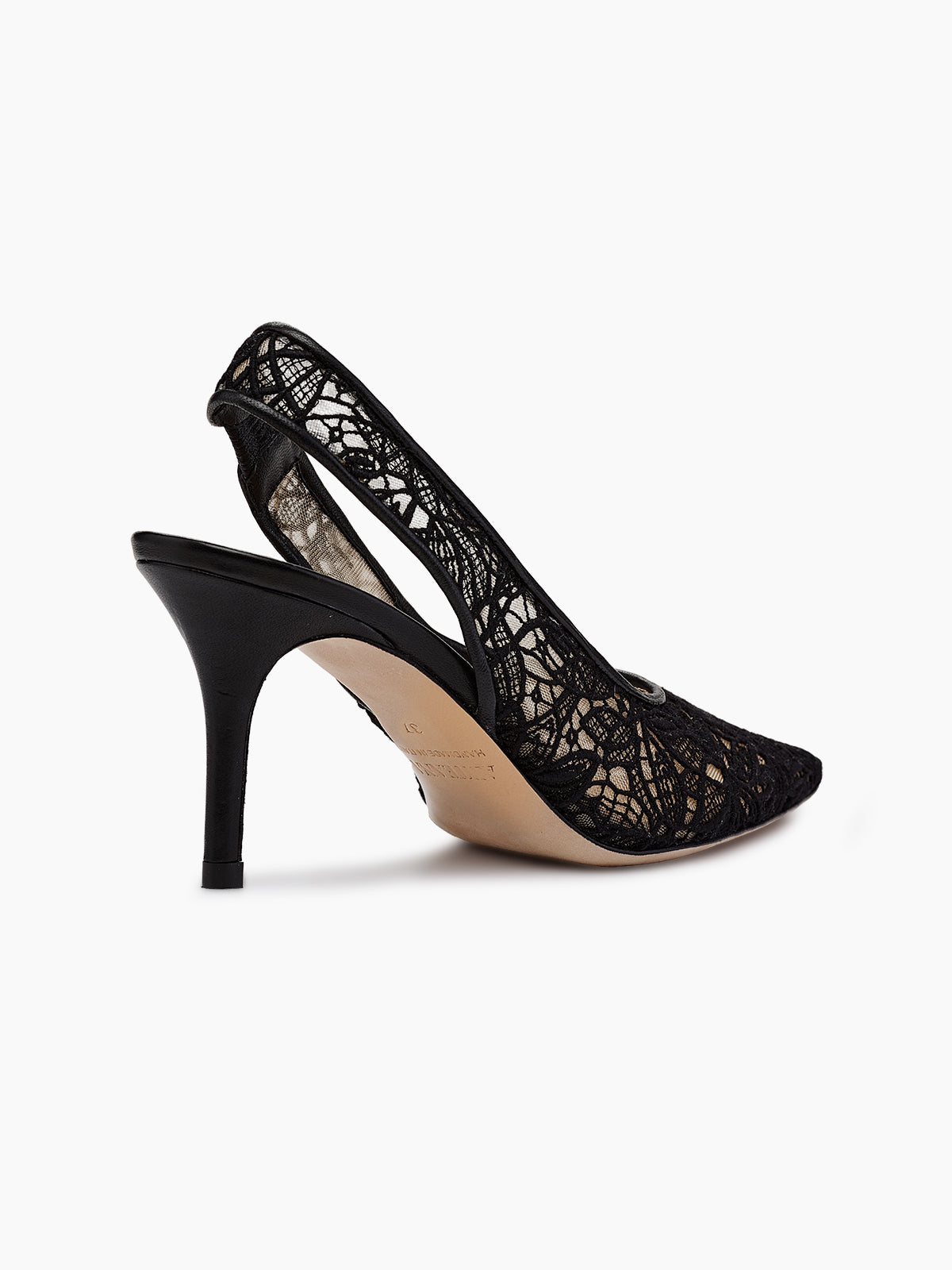 POSITANO 75 SLINGBACK PUMP BLACK