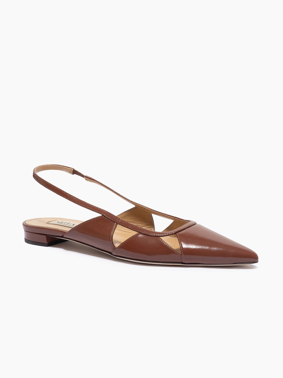 ARTEANA - Brow Flat Slingback in Patent Leather - Savona Flat