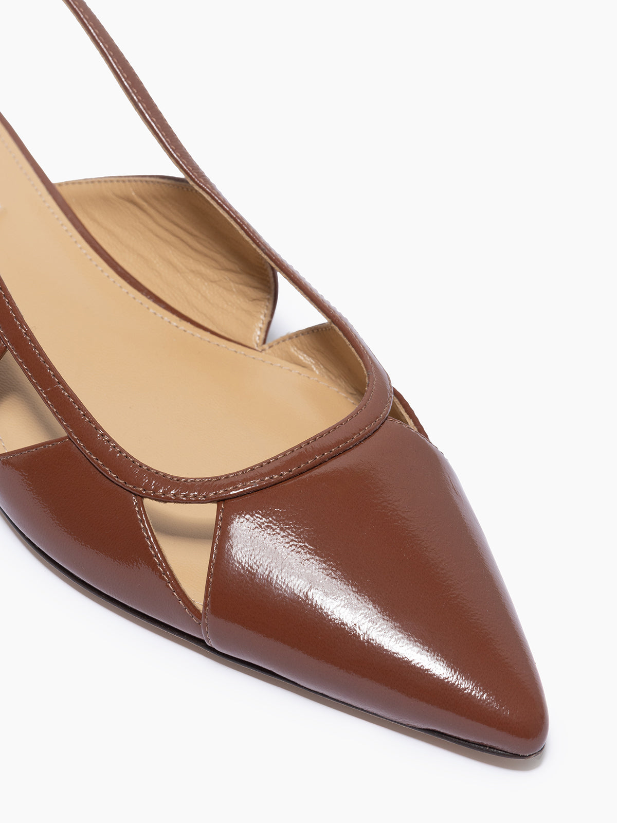 ARTEANA - Brow Flat Slingback in Patent Leather - Savona Flat ARTEANA - Brow Flat Slingback in Patent Leather - Savona Flat