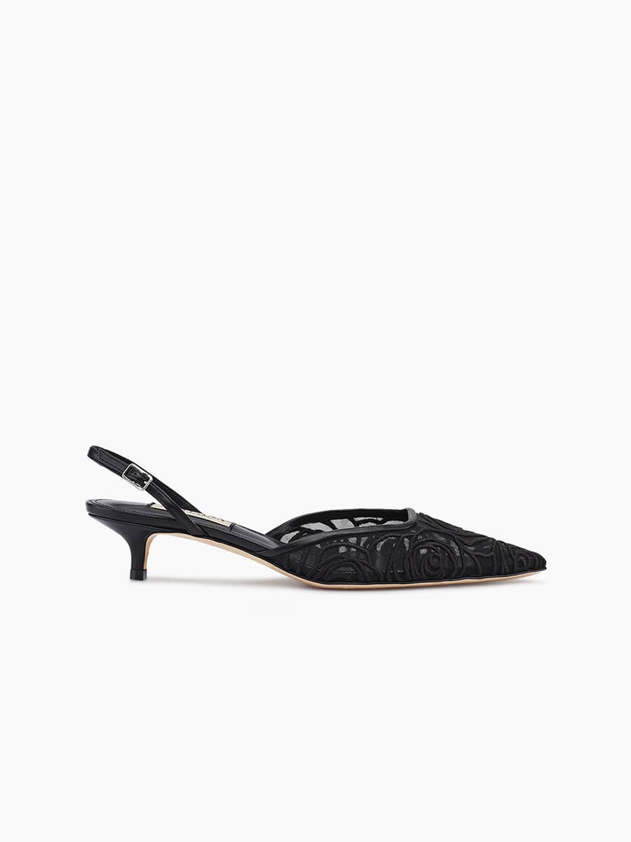 SORRENTO 35 SLINGBACK BLACK