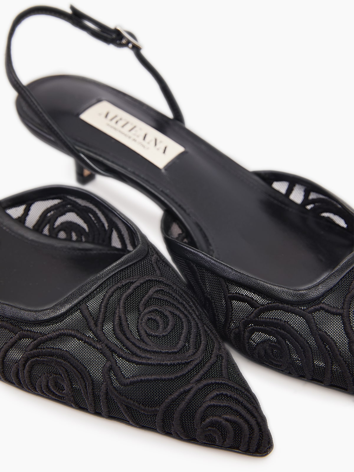 SORRENTO 35 SLINGBACK BLACK