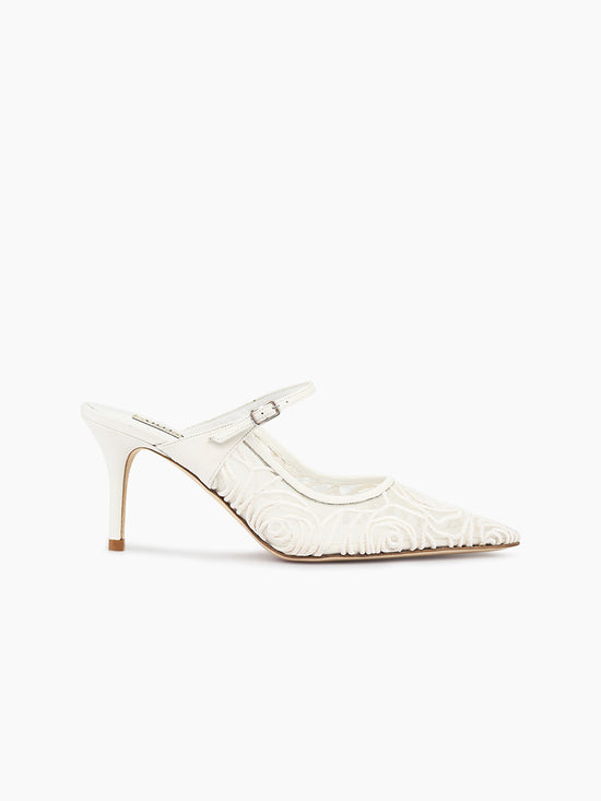 SORRENTO 75 MULE WHITE