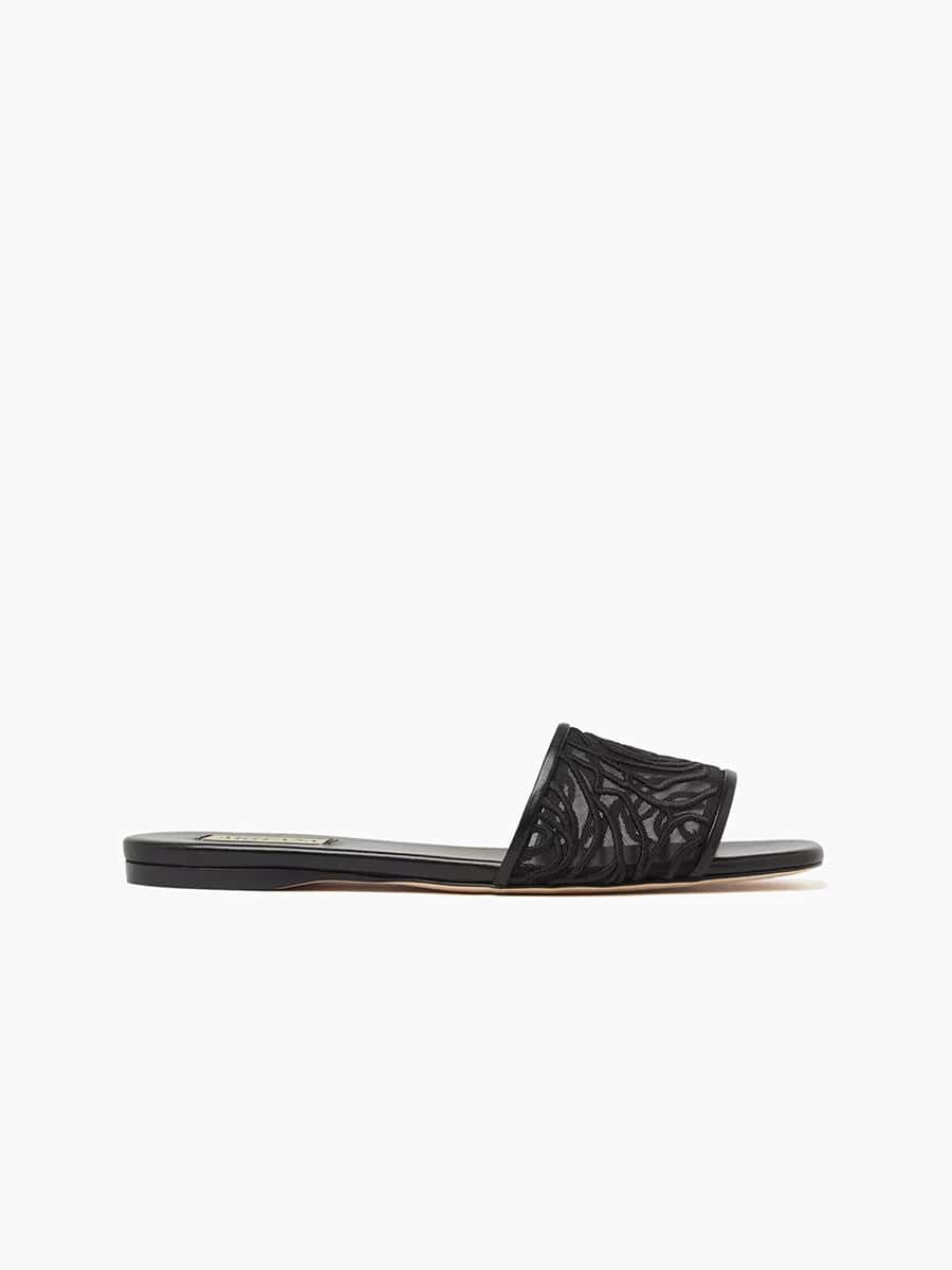 SORRENTO FLAT SLIDE BLACK