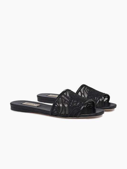 Sorrento Flat Slide Black - it 36 / Us 6 Sorrento Flat Slide Black - it 36 / Us 6