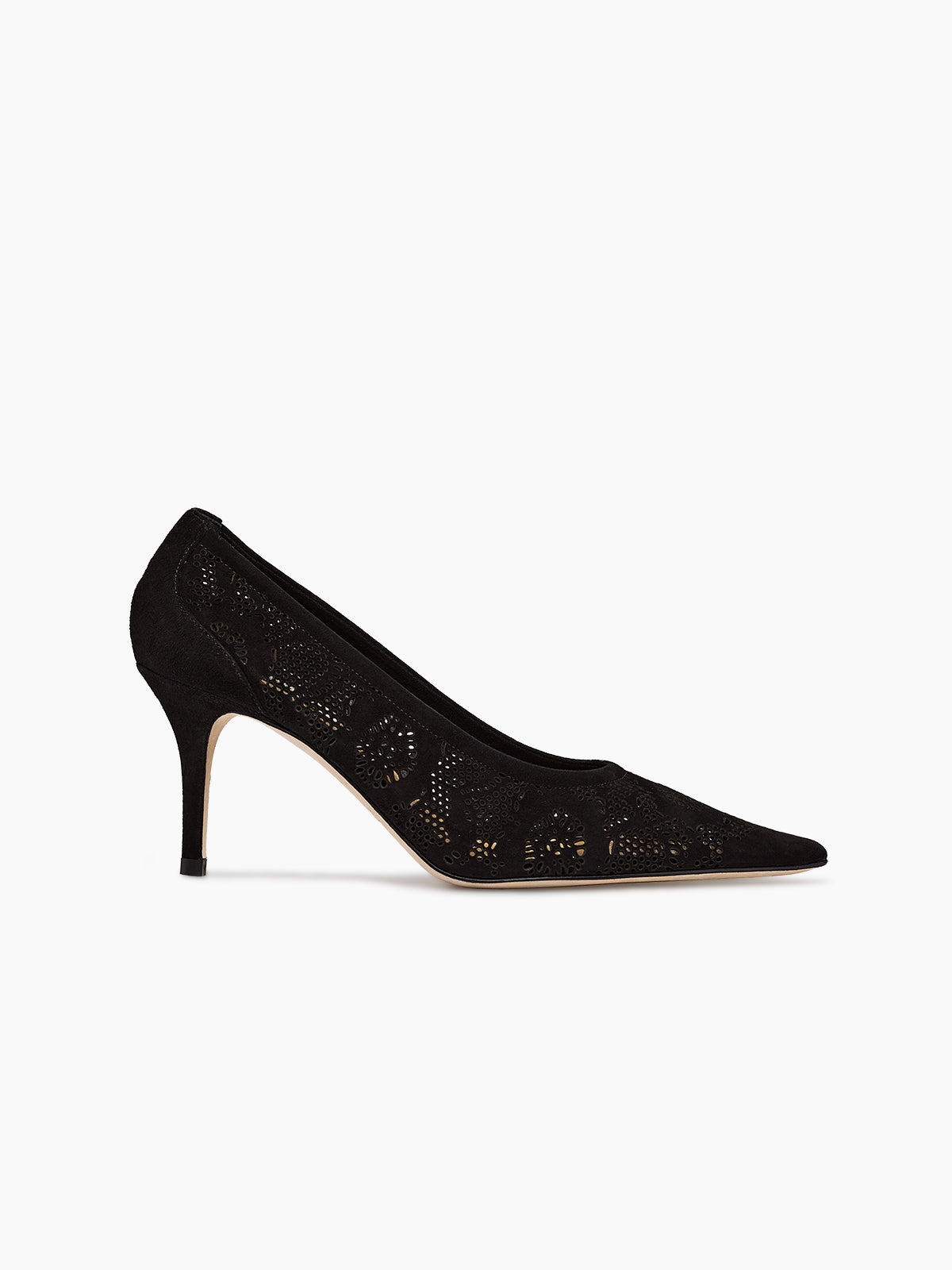 THALIA 75 PUMP SUEDE BLACK