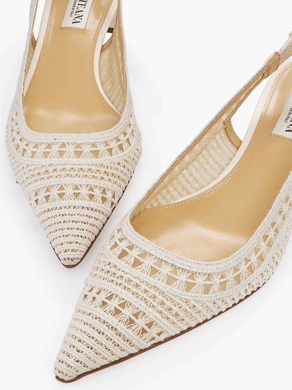 TRIESTE 35 SLINGBACK PUMP IVORY