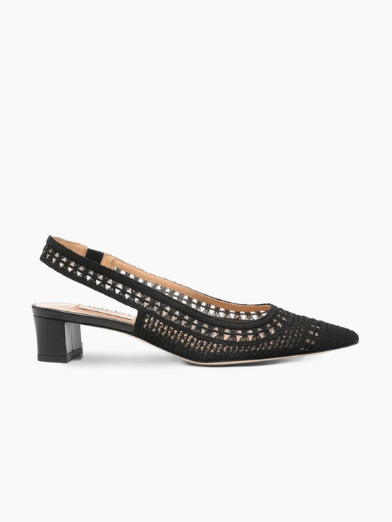 TRIESTE 35 SLINGBACK PUMP BLACK