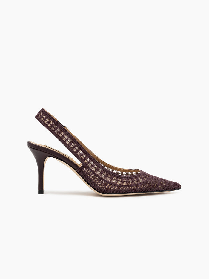TRIESTE 75 SLINGBACK AUBERGINE