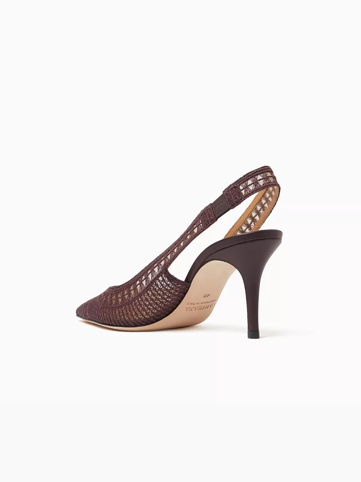 TRIESTE 75 SLINGBACK AUBERGINE