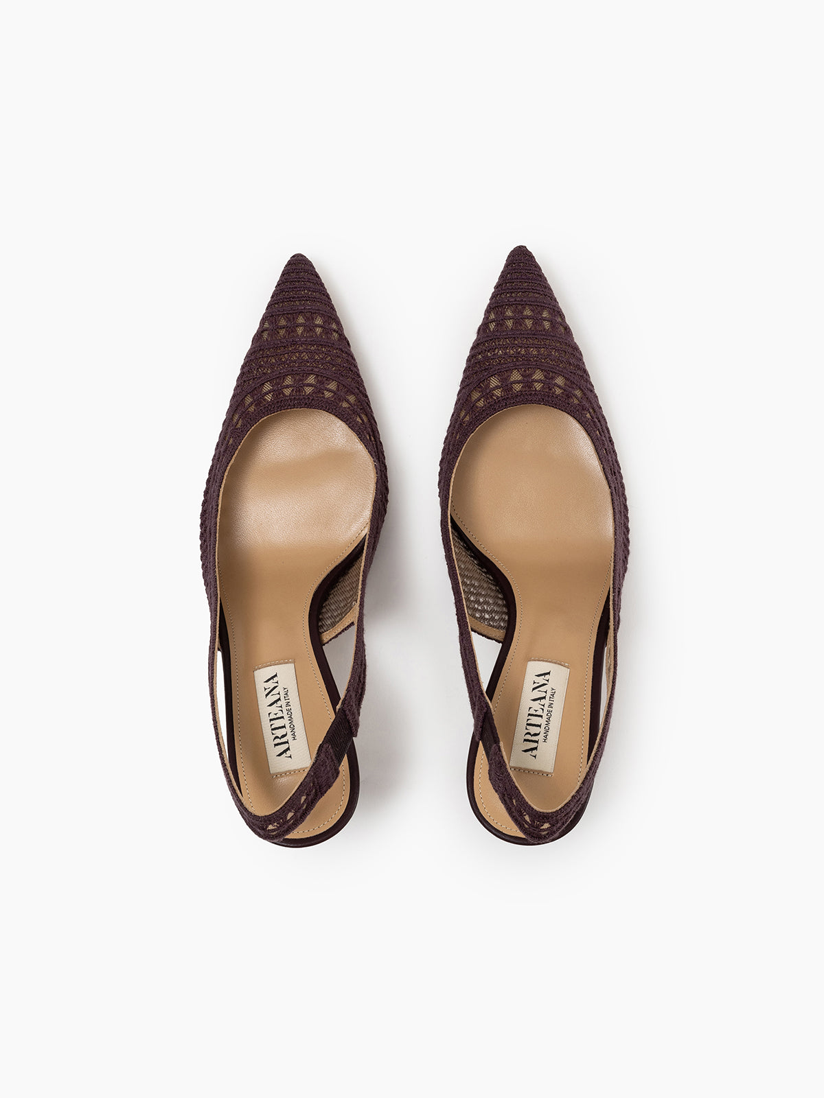 TRIESTE 75 SLINGBACK AUBERGINE