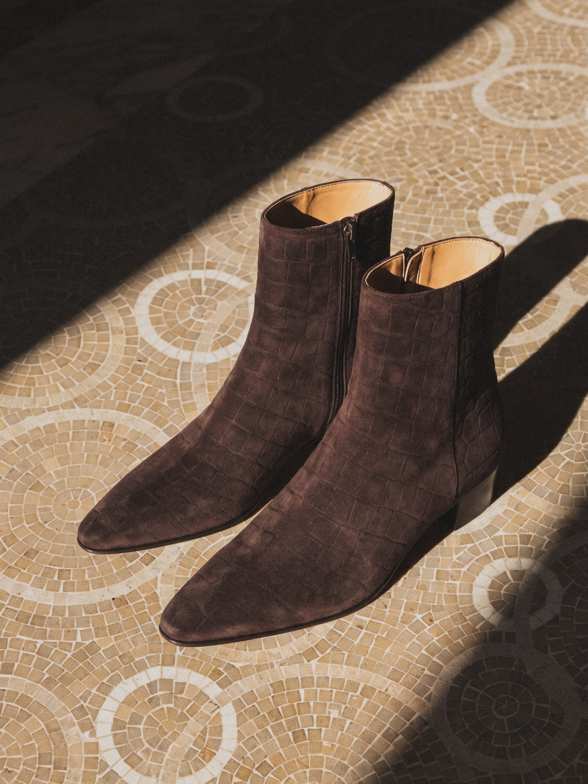 BRERA CROCO 30 BOOTIE EBANO