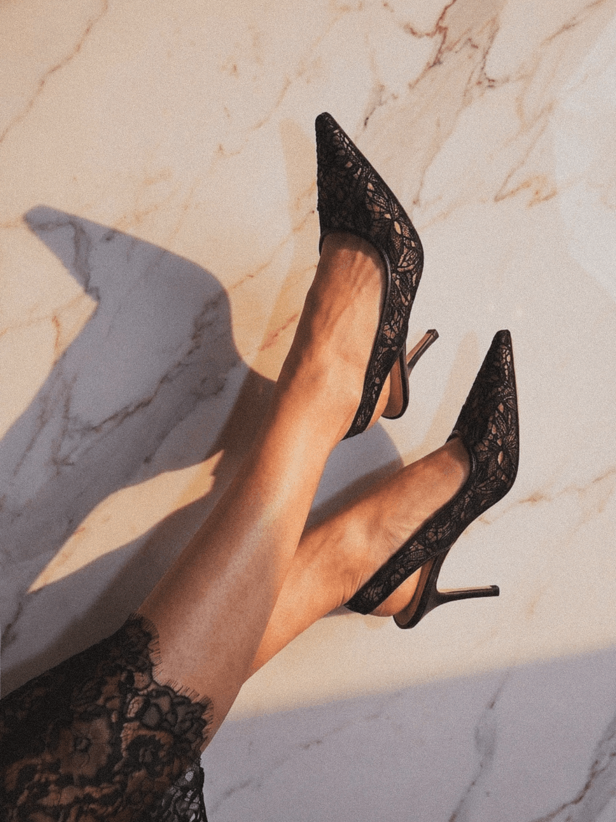 POSITANO 75 SLINGBACK PUMP BLACK