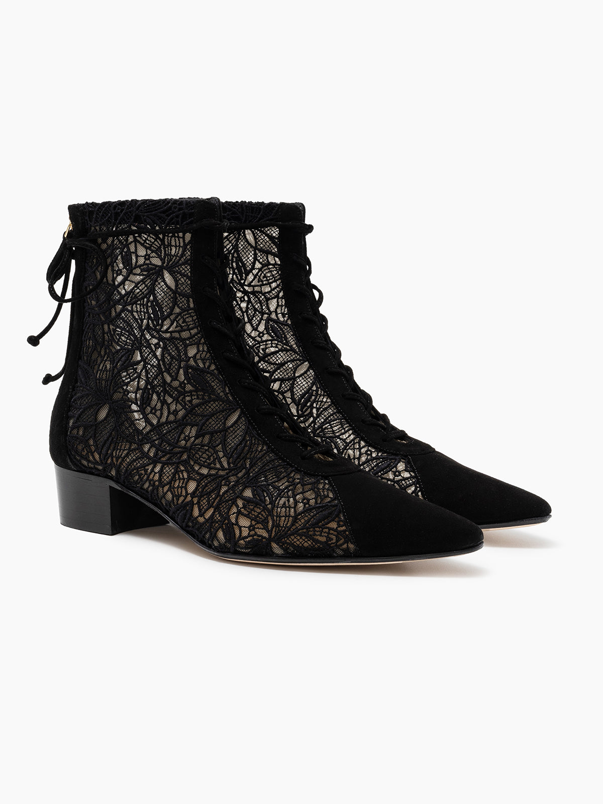 VENEZIA 30 LACE BOOTIE BLACK