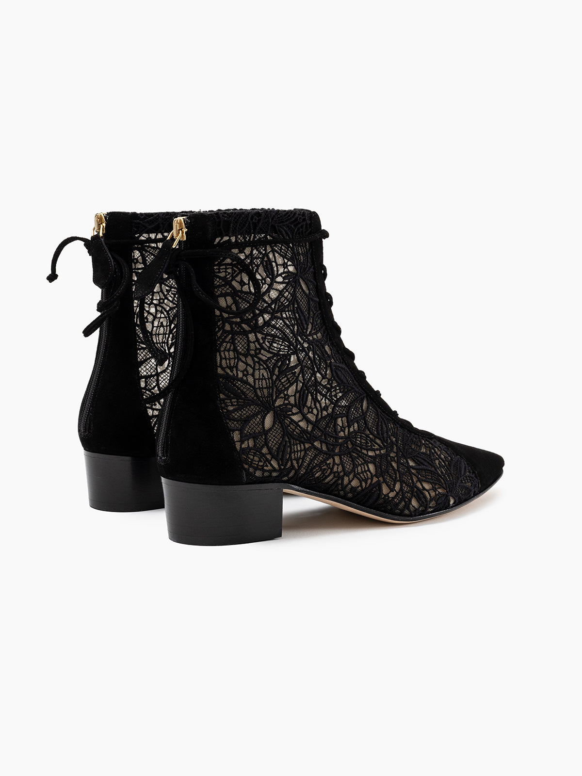 VENEZIA 30 LACE BOOTIE BLACK